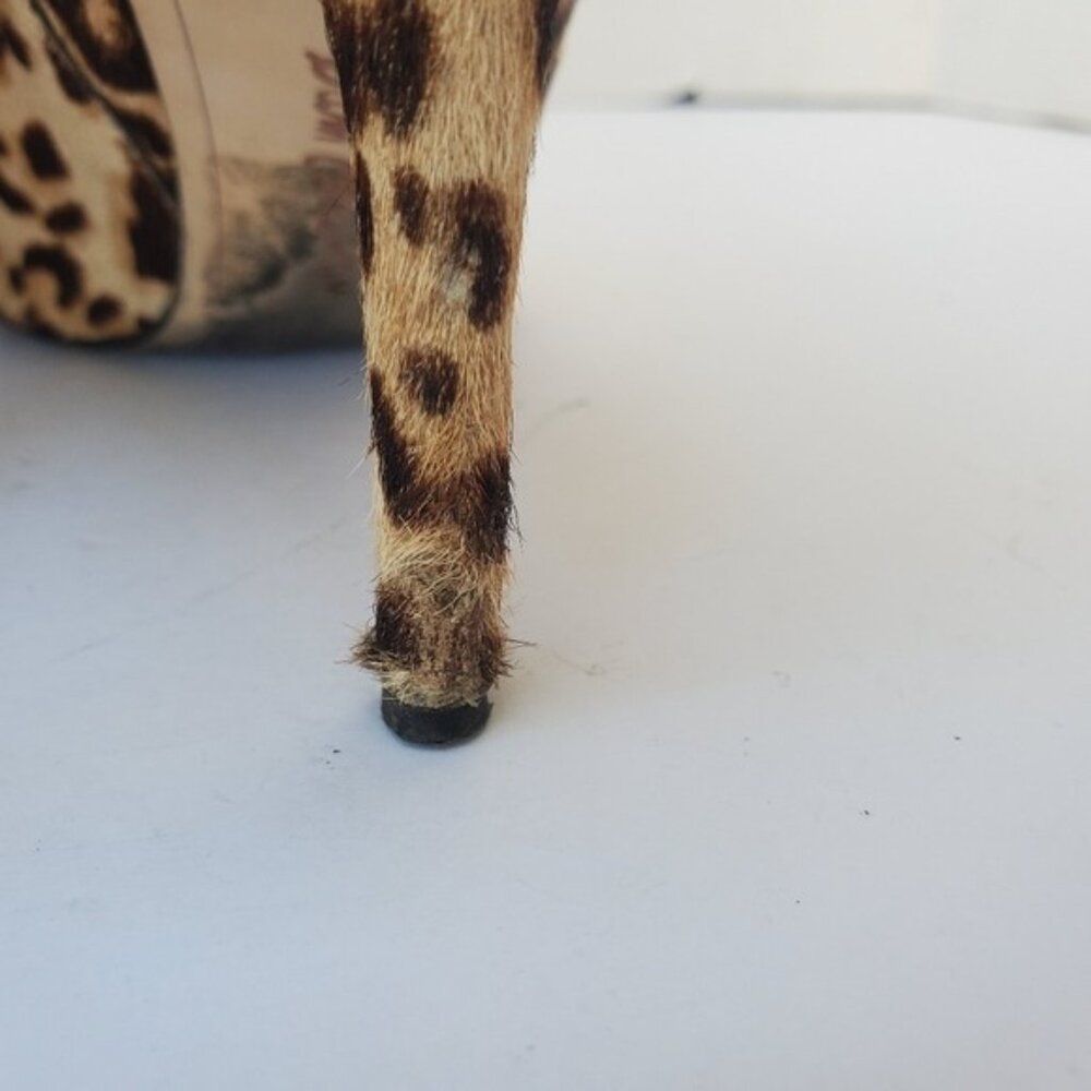 SAM Edelman "Oran" Calf Hair Leopard Mule Heel Bootie Size 6 Brahma, Sand - Picture 8 of 13